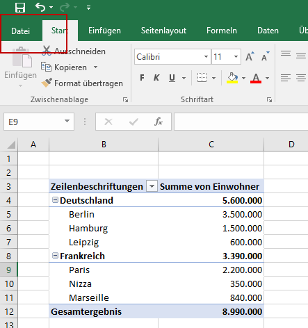 Dokumentation und Planung geht jetzt noch einfacher mit Standardlayouts in Excel Pivot