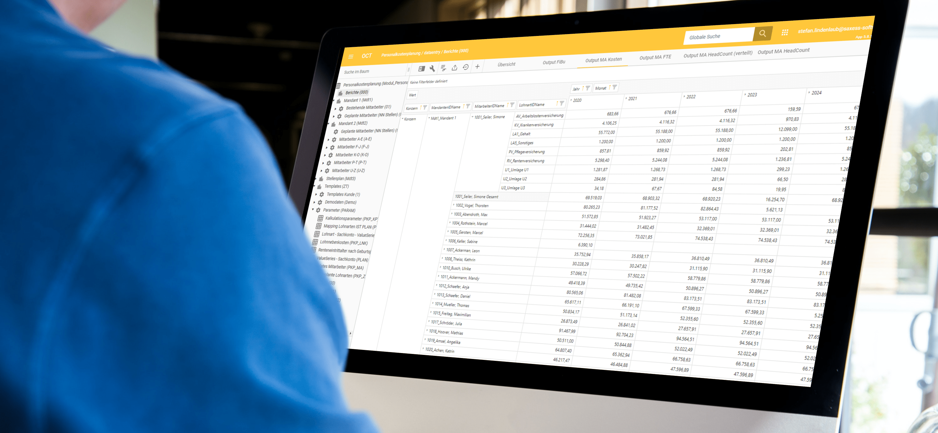 Personalkostenplanung mit OCT